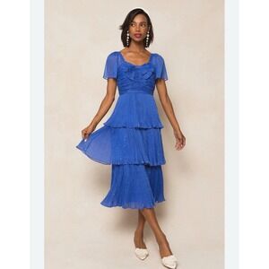 Ivy City NWT Cecily Dress in Cobalt Blue Whimsical Fairy Size 10